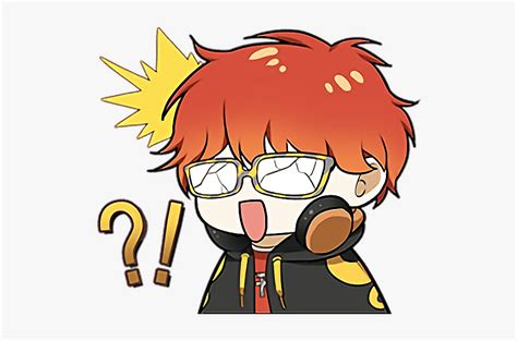 707 anime|707 mystic messenger emoji.